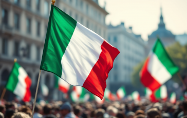 Immagine che rappresenta il lutto nazionale e la festa della Liberazione