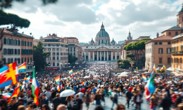 Manifestazione del M5s a Roma per la pace e il caro vita
