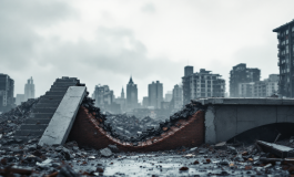 Immagine dei danni causati dal maltempo a Valdagno