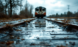 Treno bloccato a causa del maltempo in Biellese