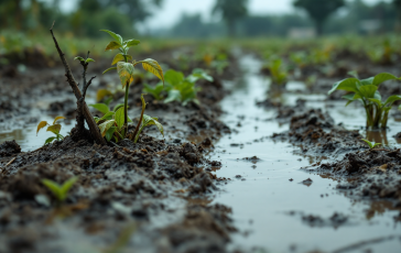 Immagine dei danni causati dal maltempo nel Nord Italia