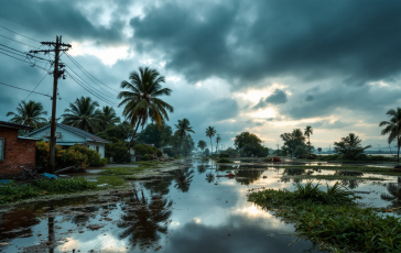 Immagine che mostra i danni causati dal maltempo in Italia