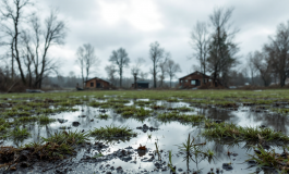 Immagine dei danni causati dal maltempo in Piemonte