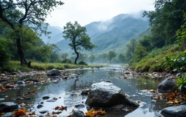 Immagine di danni causati dal maltempo in Piemonte