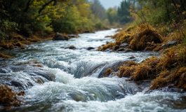 Fiumi in piena in Piemonte durante il maltempo