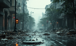 Immagine che mostra i danni causati dal maltempo in Veneto