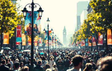 Manifestazione pacifista a Roma con bandiere e cartelli