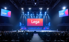 Matteo Salvini durante il congresso della Lega a Firenze