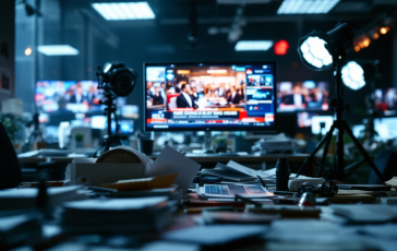 Logo Mediaset durante il lutto nazionale in Italia