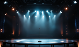 Monica Setta in una scena di parodia televisiva