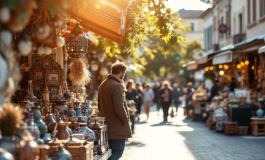Monica Setta in un momento di satira e imitazione