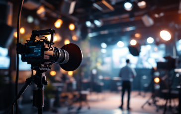 Paolo Bonolis durante un'improvvisazione televisiva