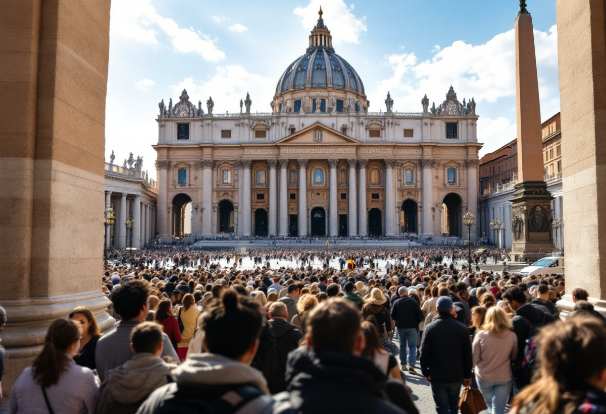 Papa Francesco celebra la Domenica delle Palme in Piazza San Pietro