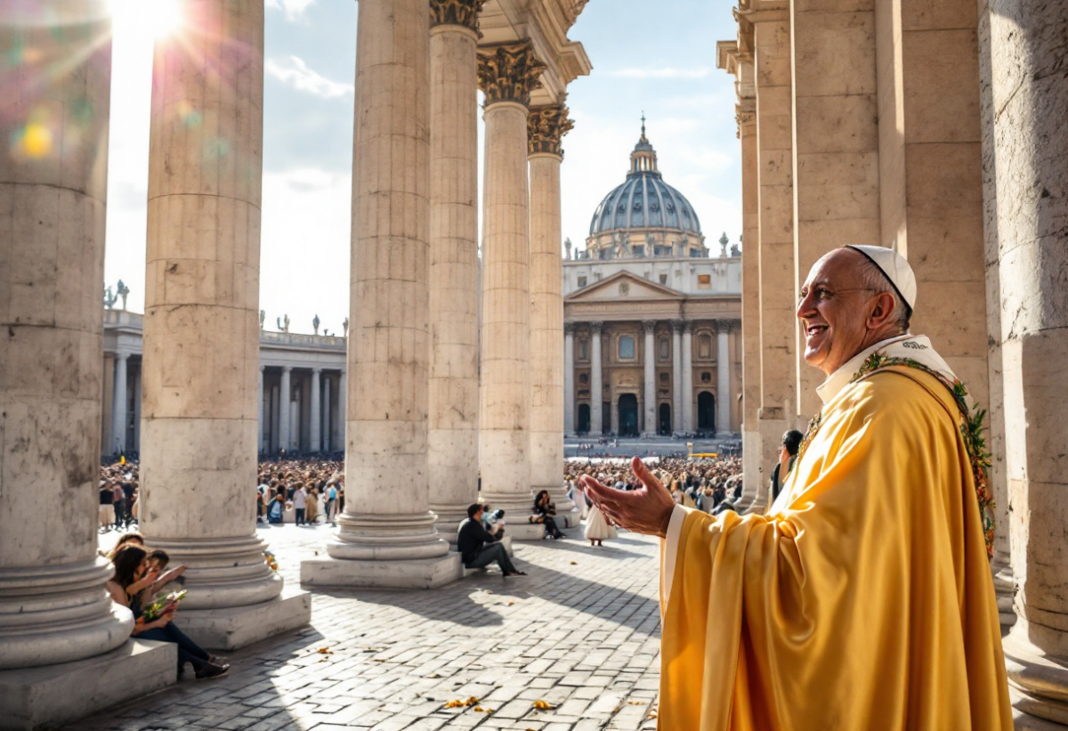 Papa Francesco celebra la Domenica delle Palme in Piazza San Pietro