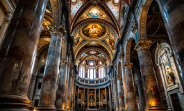 Papa Francesco durante il suo commiato dalla Chiesa