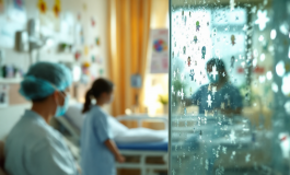 Papa Francesco abbraccia un bambino malato con affetto