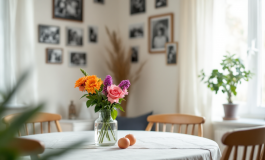 Papa Francesco con una famiglia in un momento di condivisione
