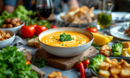 Papa Francesco con piatti tipici del Piemonte