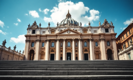 Papa Francesco saluta la folla in Basilica