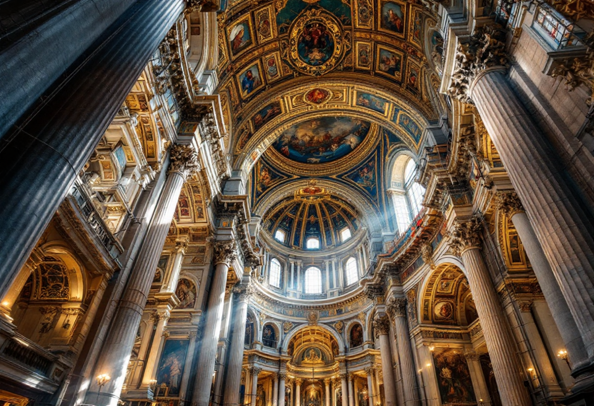 Papa Francesco visita la basilica di San Pietro per i restauri