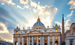 Papa Francesco in visita alla basilica di San Pietro