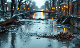 Immagine della piena del fiume Po a Cremona