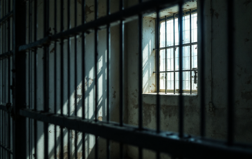 Un ex sindaco di Roma con espressione pensierosa in carcere