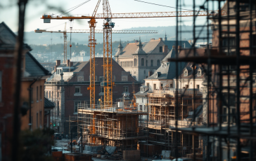 Centro storico di Visso in fase di rinascita post-terremoto