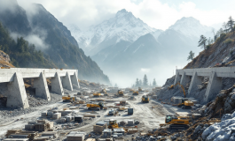 Lavori di riparazione nella galleria Les Toules