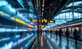 Treno ad alta velocità in partenza da Milano verso Bologna