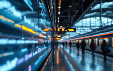 Treno ad alta velocità in partenza da Milano verso Bologna