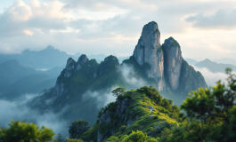 Vista panoramica del Monte Faito con escursionisti