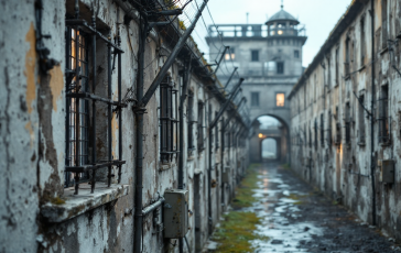 Immagine della rivolta nel carcere di Piacenza con tensione