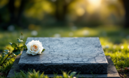 Rosa bianca posata sulla tomba di Papa Francesco