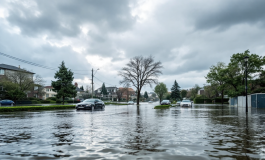 Vigili del fuoco in azione durante un salvataggio a Strambino