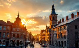 Matteo Salvini durante un appello per la pace in Ucraina