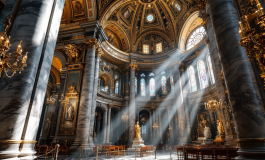 Papa Francesco in un momento di sepoltura simbolica