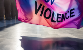 Immagine simbolica della lotta contro la violenza di genere