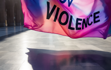 Immagine simbolica della lotta contro la violenza di genere