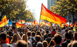 Tafferugli durante il corteo pro Palestina a Milano