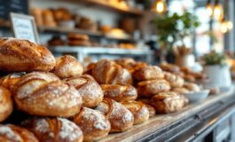 Manifestazione antifascista in Italia con bandiere e striscioni