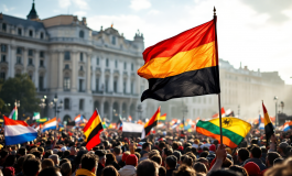 Tifosi in tensione a Roma prima del derby calcistico