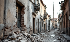 Immagine del terremoto in provincia di Potenza