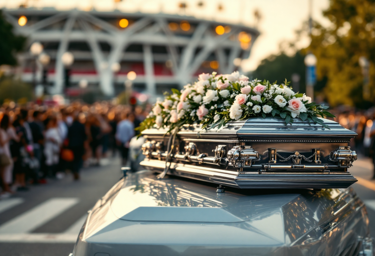 L'omaggio dei tifosi della Lazio a Suor Paola durante i funerali