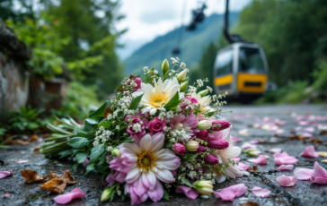 Immagine della funivia del Monte Faito dopo la tragedia