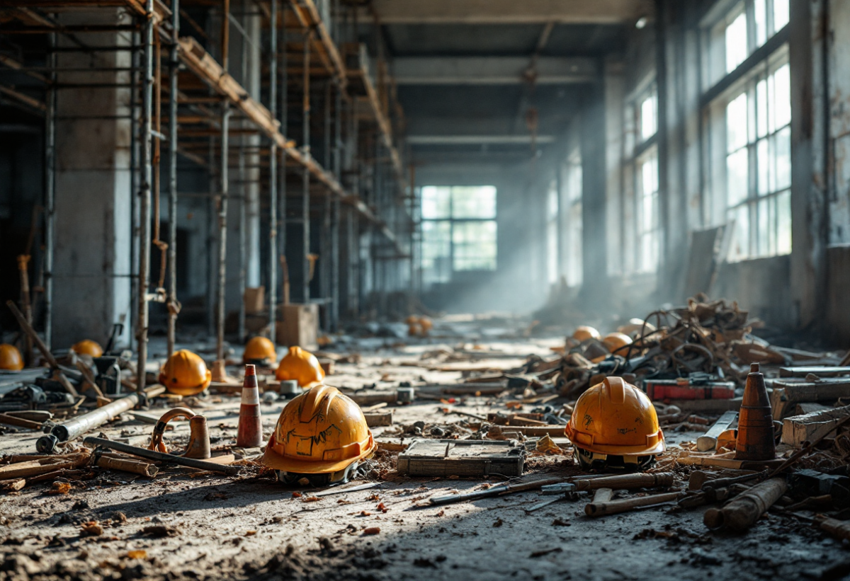 Tragedia in cantiere: operaio muore dopo una caduta di 10 metri