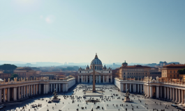 Persone in fila per l'ultimo saluto a Papa Francesco