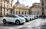 Veicoli elettrici in movimento nel Vaticano