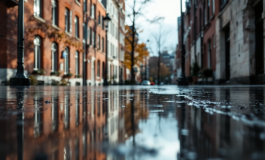 Vigili del fuoco soccorrono madre e figli in allagamento