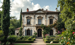 Villa padronale immersa nella natura con simboli WWF